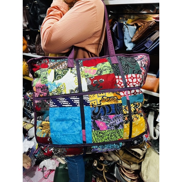 Tas Laundry motif batik perca/ oleh oleh khas JOGJA