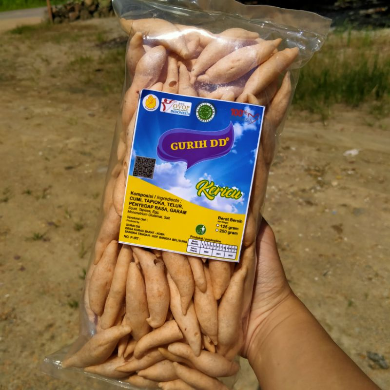 

KEMPLANG KRICU BANGKA 250 GRAM DENGAN CUMI ASLI [GURIH DD] (100% HALAL)