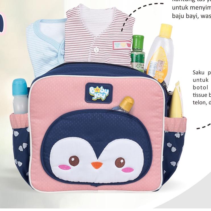 Best Sale Tas Bayi Kecil Baby Joy Pinguin Series BJT 1037