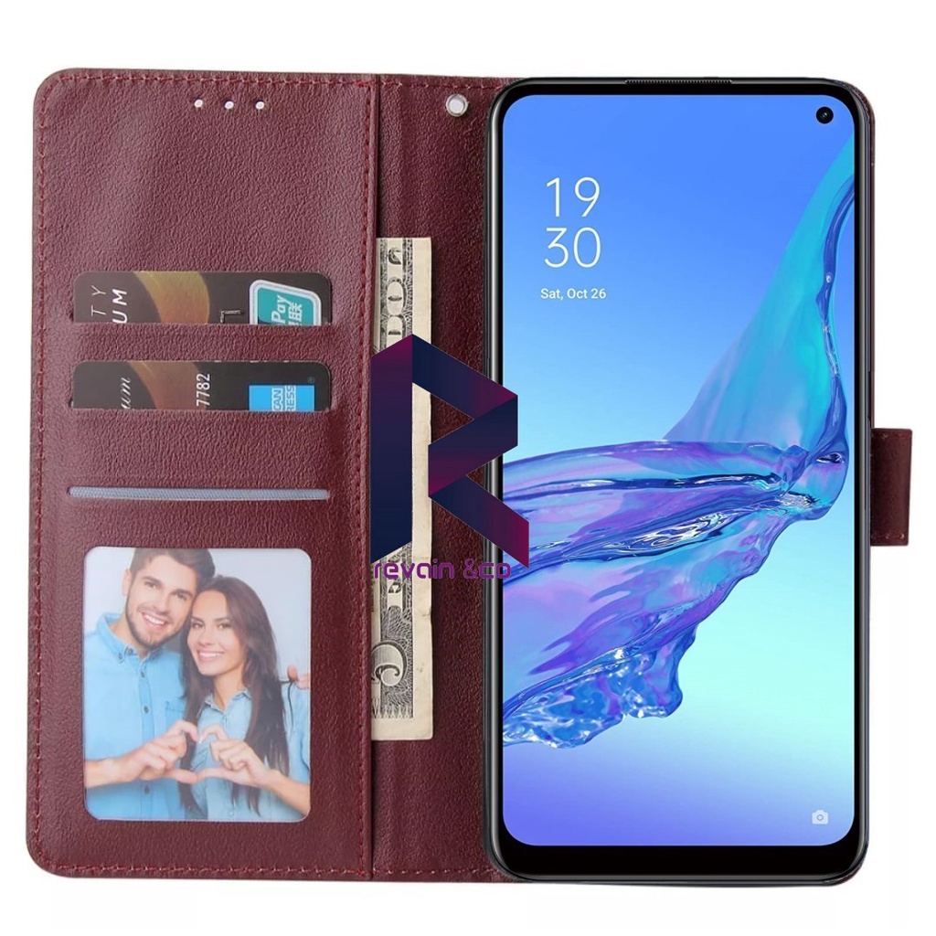 FLIP COVER VIVO V19 CASING DOMPET FLIP WALLET LEATHER KULIT PREMIUM SARUNG BUKA TUTUP FLIP CASE VIVO V19