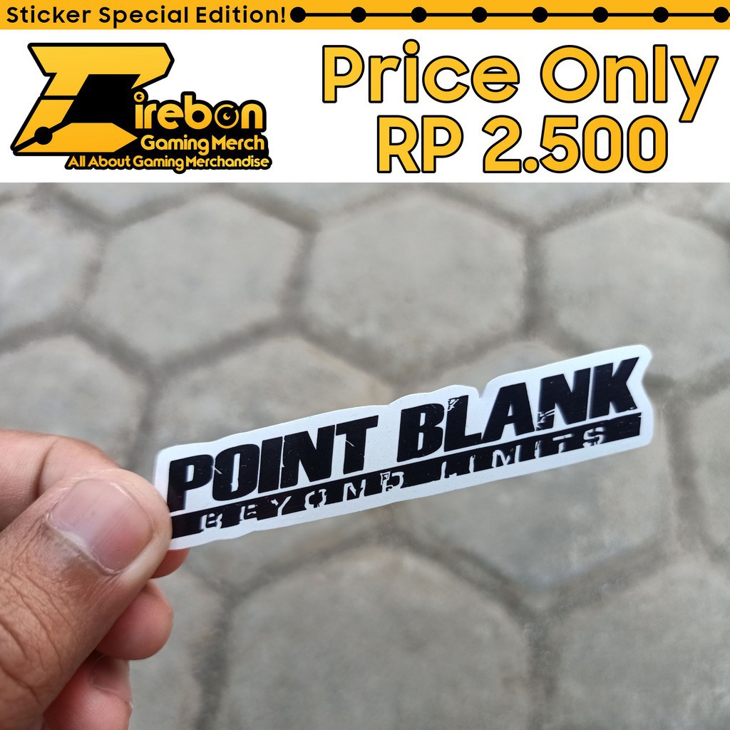 

(PROMO) Sticker Stiker Point Blank Beyond Limits Official -Hyna Sticker