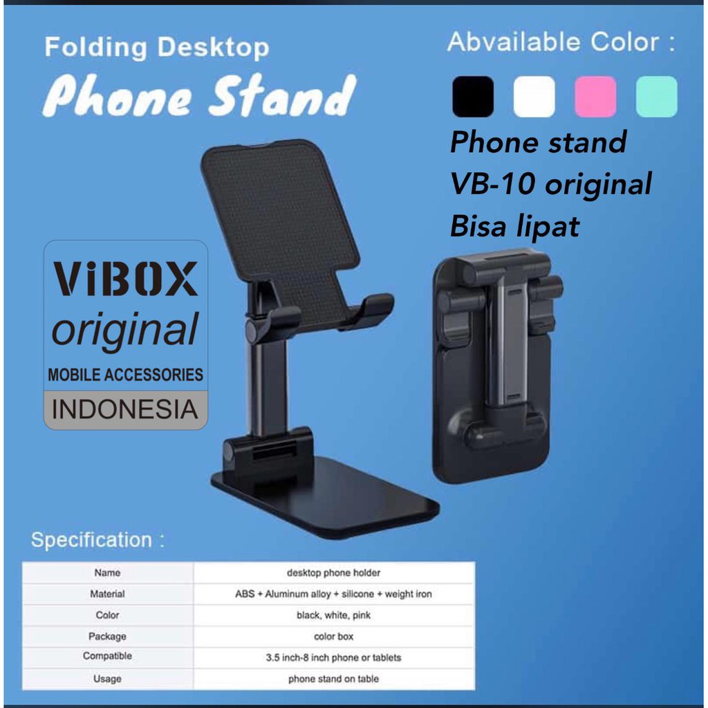 HD23s Liftable Foldable Phone Holder Stand HP Meja Folding desktop HD-23S / VB30 VIBOX transformer