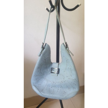 SHOULDER BAG. Tas tangan. FENDII. Biru. Preloved
