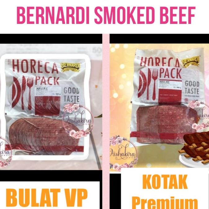 

MAKANAN BEKU / BERNARDI SMOKED BEEF HORECA PACK 500GR NON COD