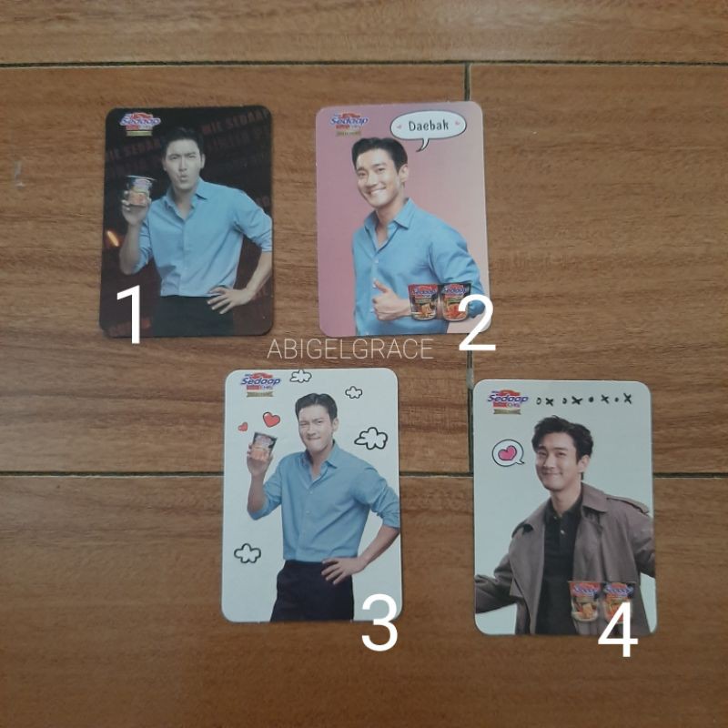 SIWON PHOTOCARD MIE SEDAAP CUP