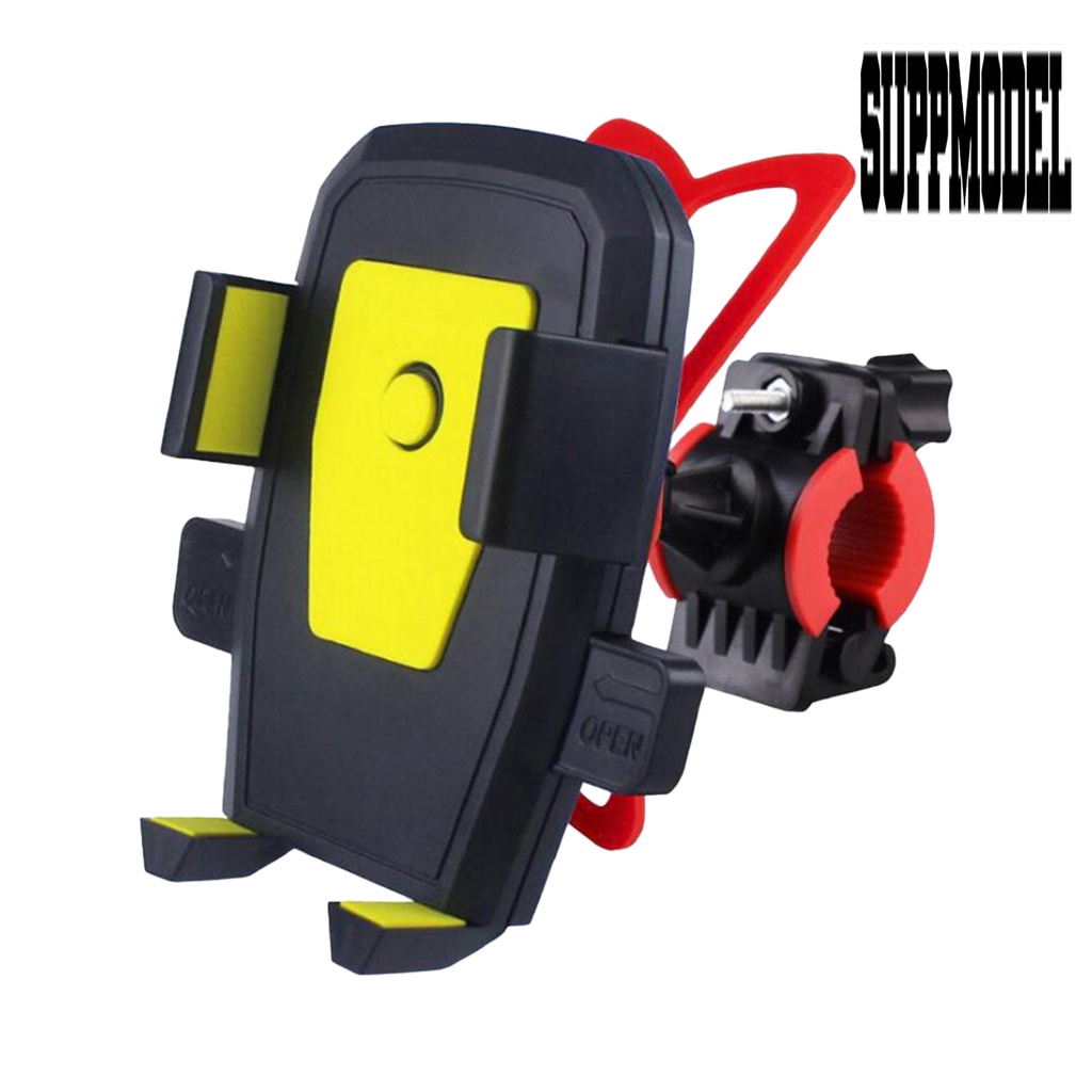 Stand Holder Handphone Bahan ABS Anti shock Untuk Sepeda Gunung Reliable