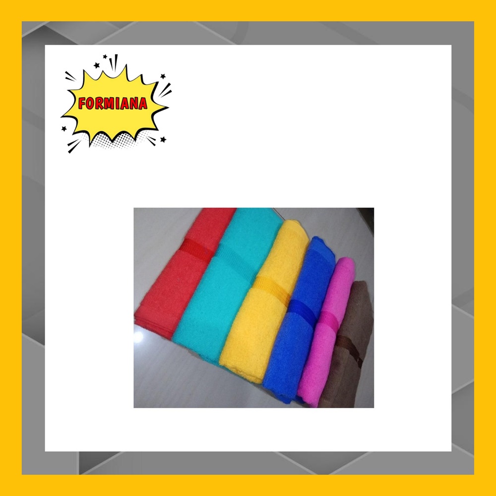 FM - Handuk mandi MUTIA full color pastel polos plain towel souvenir ukuran 50 x 100 cm