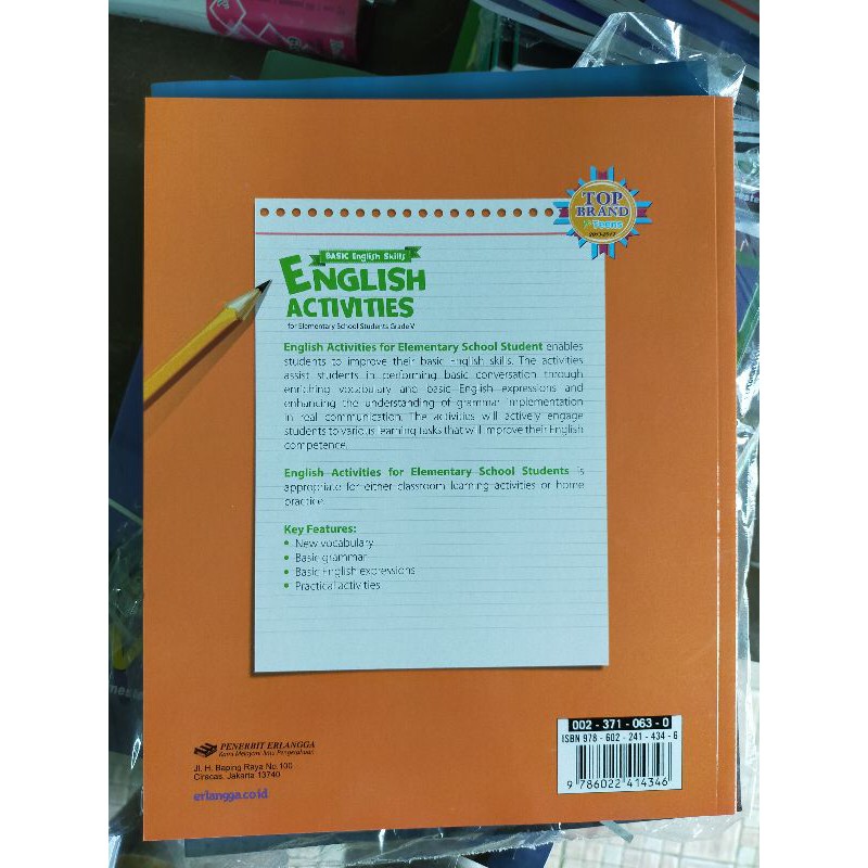 ORI buku English activities basic English skills kelas 5 penerbit Erlangga