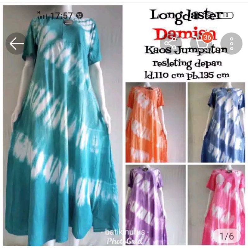 LONG DASTER KAOS RESLETING DEPAN