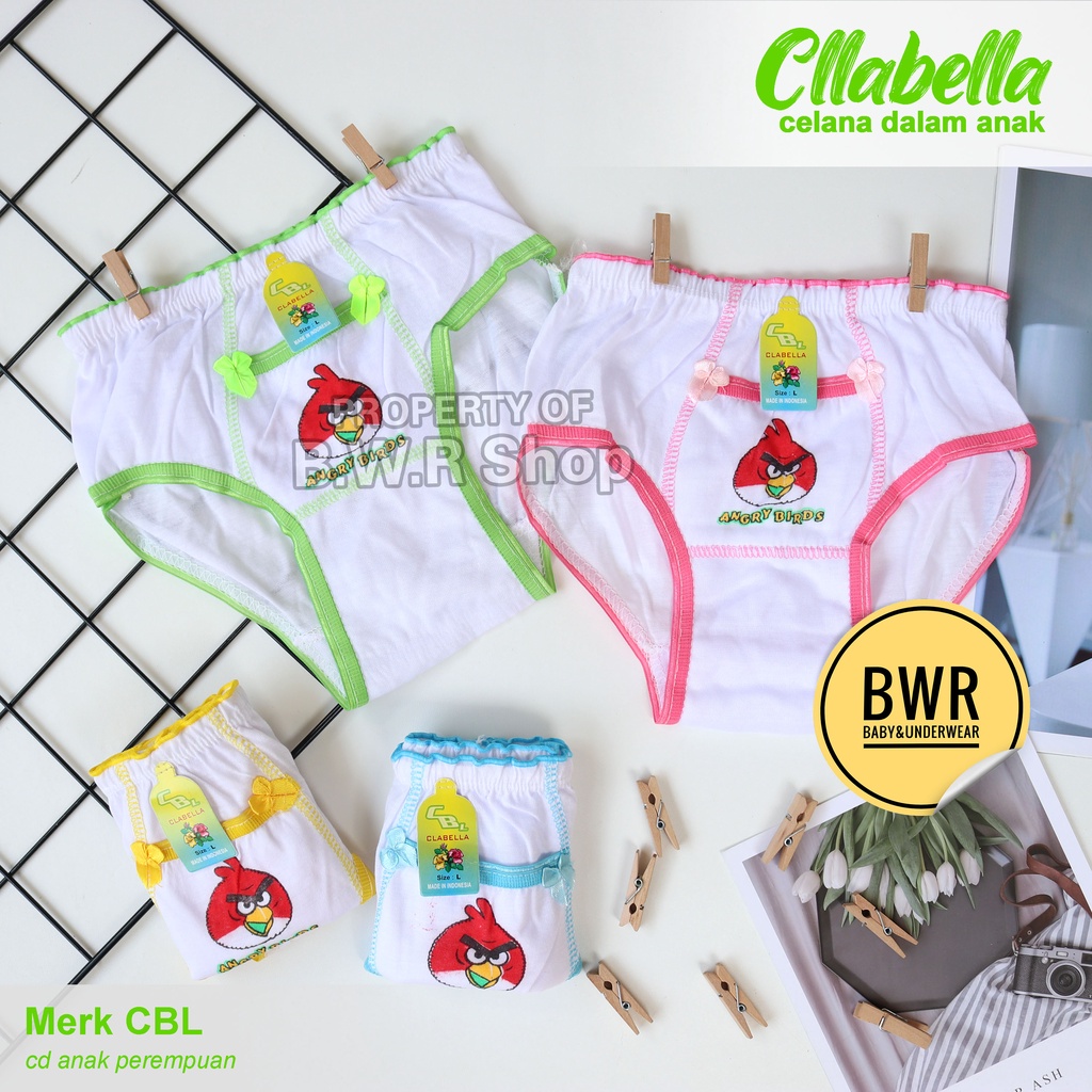 CD Anak Murah CBL PUTIH / Celana Dalam Anak Perempuan Cllabella Bersaku | Bwr IX