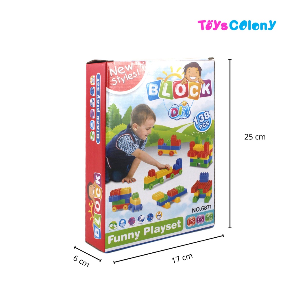 Mainan Anak Block Play Set Puzzle 6871-6875