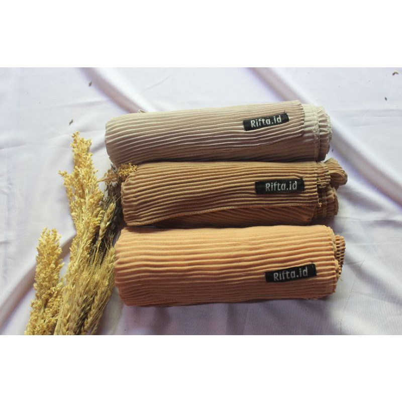 [TANPA GARIS TENGAH] PASHMINA FULL PLISKET LIDI CERUTY BABYDOLL PREMIUM BERLABEL