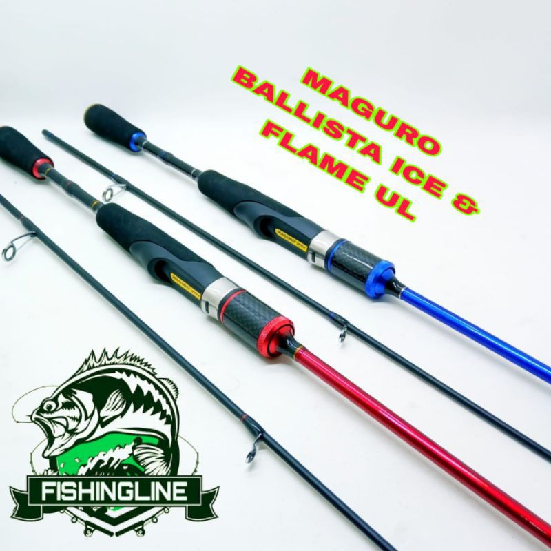Joran Maguro ballista ice dan flame 662 ul 2-6lb