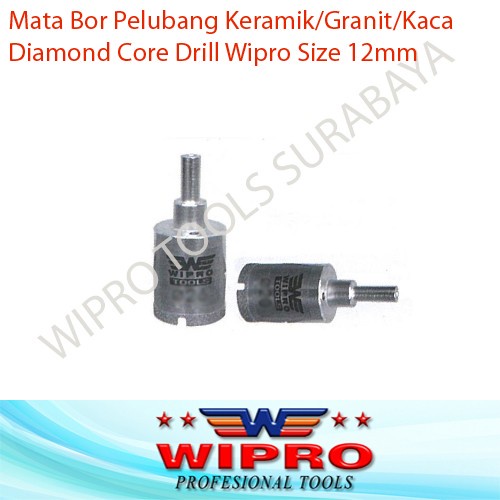 Mata Bor Pelubang Keramik Granit Kaca Diamond Core Drill 12mm WIPRO