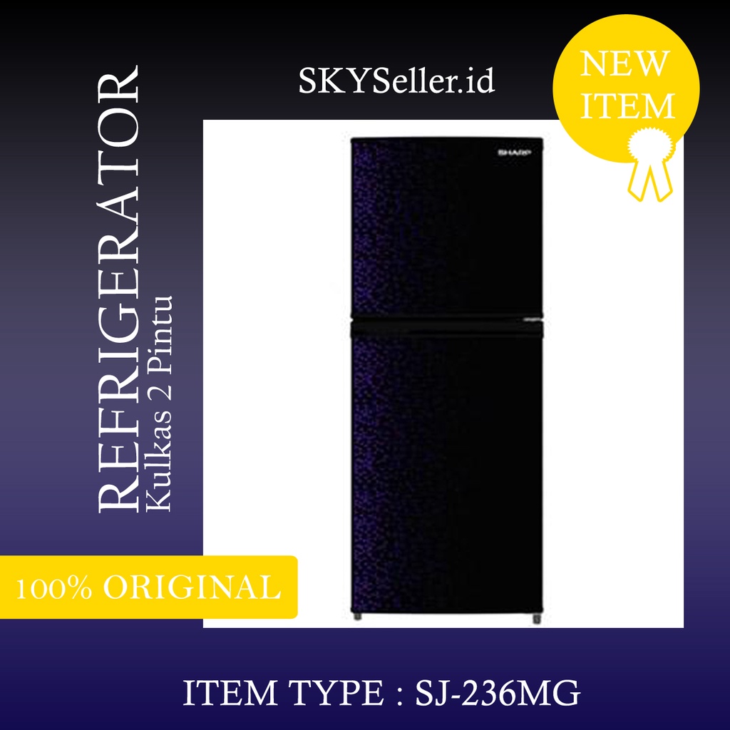 Kulkas 2 pintu Sharp SJ-236MG