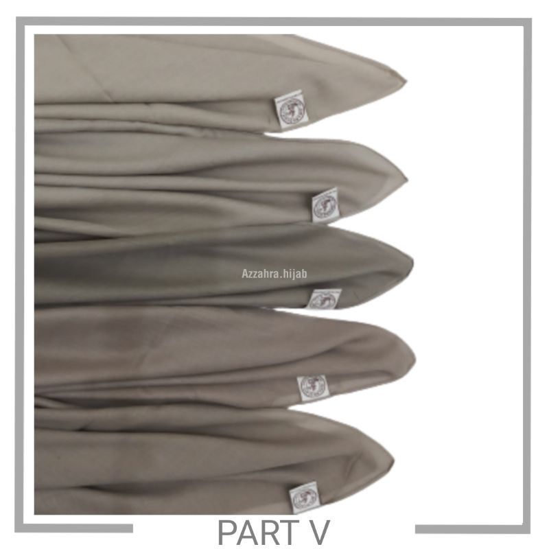 Hijab Segiempat Polos Jahit Tepi Basic Voal Umama Part V Khaki Coklat Muda Jilbab Segiempat