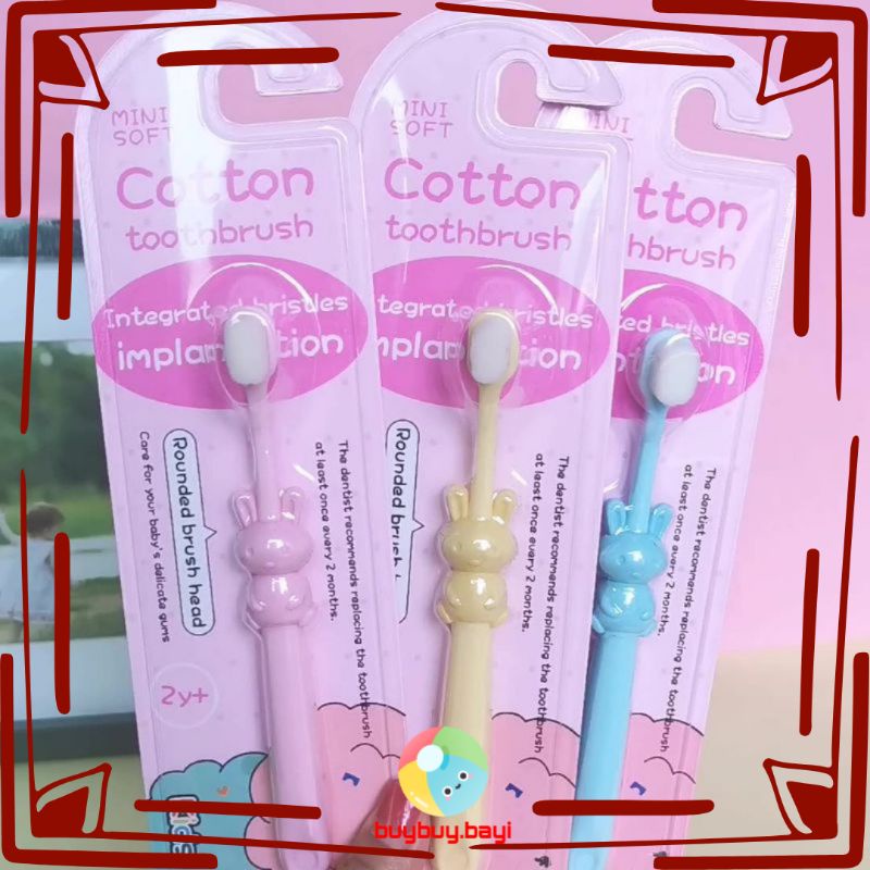 Sikat Gigi Anak Cotton Mini Soft Toothbrush Kids Sikat Gigi Anak Bulu Halus