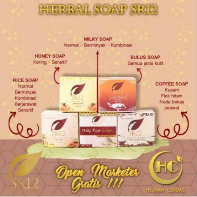 

Herbal soap SR12 Rp.22.000-Rp.25.000