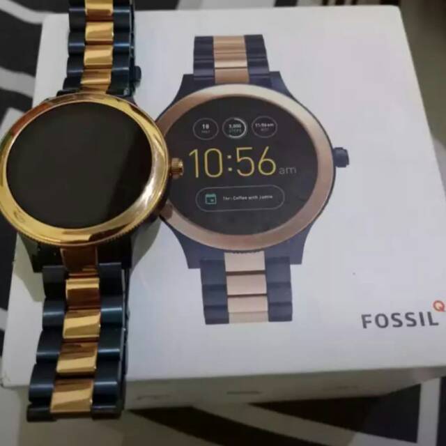Jam fossil gen 3 smartwatch navy rosegold