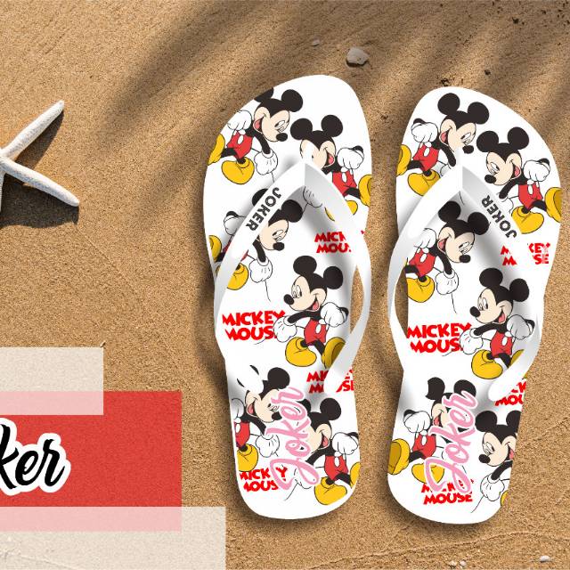 Sandal Wanita Sandal Distro Mickey mouse