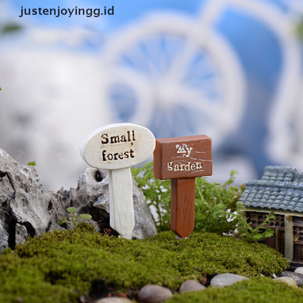 // justenjoyingg.id // 3 Pcs Resin Crafts Figurines Micro Landscape DIY Toy Fairy Garden Miniatures ~