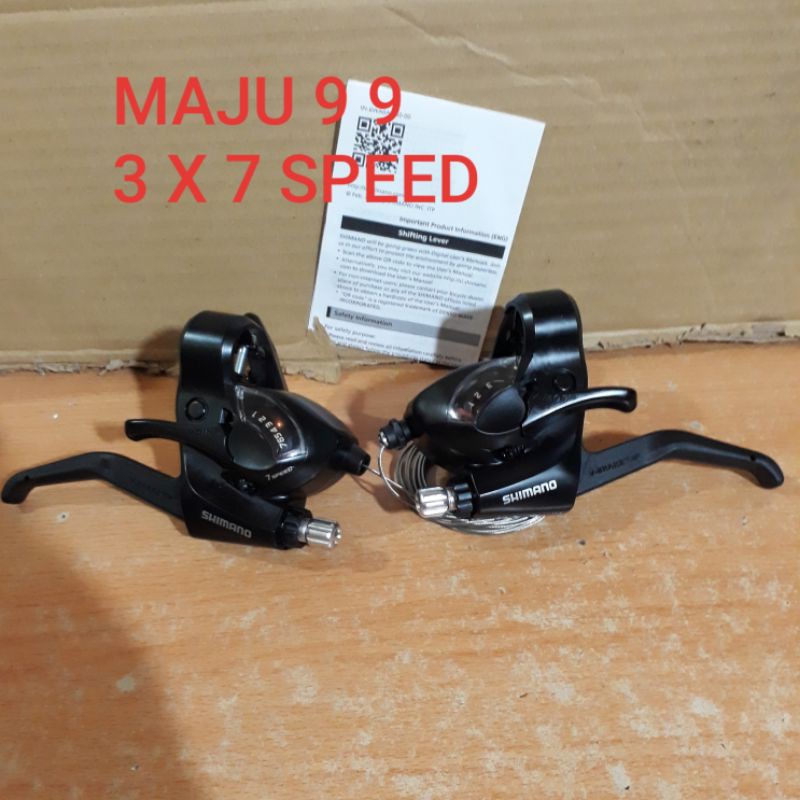 Shifter 3 x 7 Speed Shimano EF41 Sepeda Mtb federal Ori