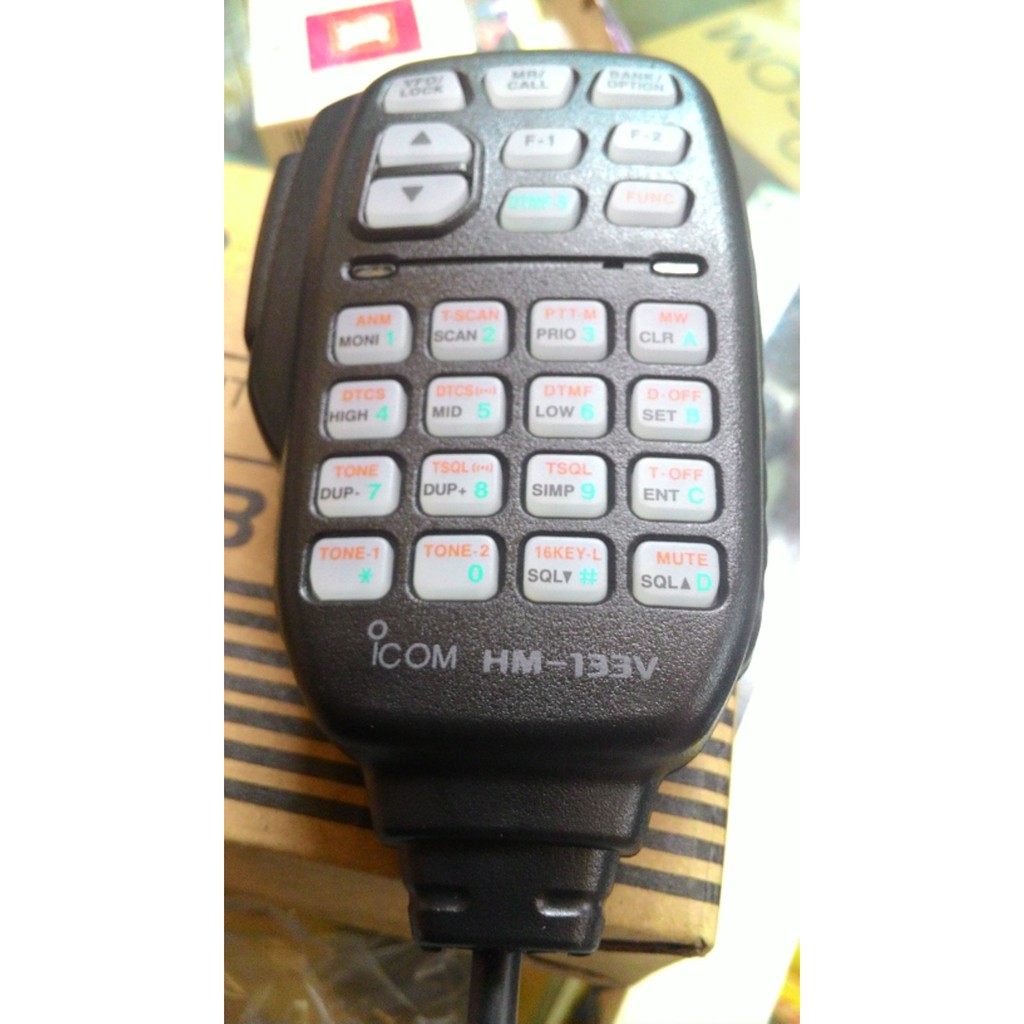 Extra Mic Icom HM 133 New TW untuk RIG ICOM Terlaris