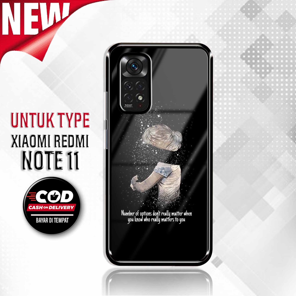 Case Redmi Note 11 - Hardcase Xiaomi Redmi Note 11 - Silikon Motif [ Copel Black ] - Cassing Murah R