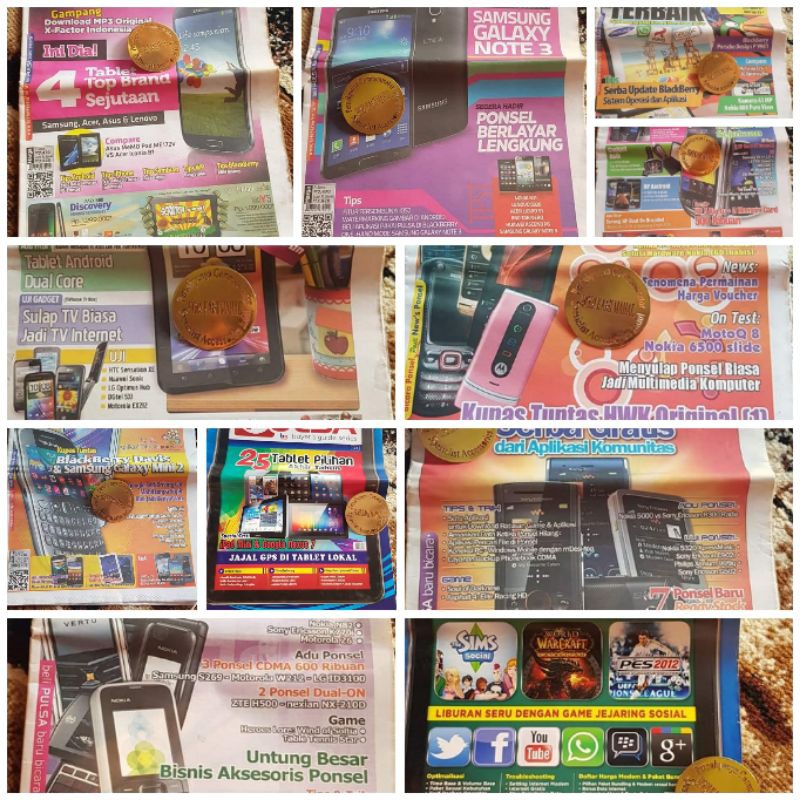 tabloid pulsa atau buyers guide bacaan referensi harga fitur spek spesifikasi hp jadul lawas lama