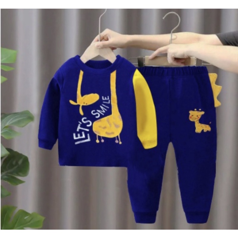 setelan anak PROMO SETELAN SWEATER ANAK LAKI LAKI MOTIF 1-5 TAHUN GRATIS ONGKIR