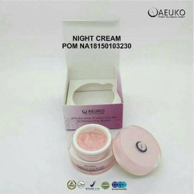 Night Cream AEUKO ACEROLA PUR BLANC || CREAM AEUKO NIGHT CREAM