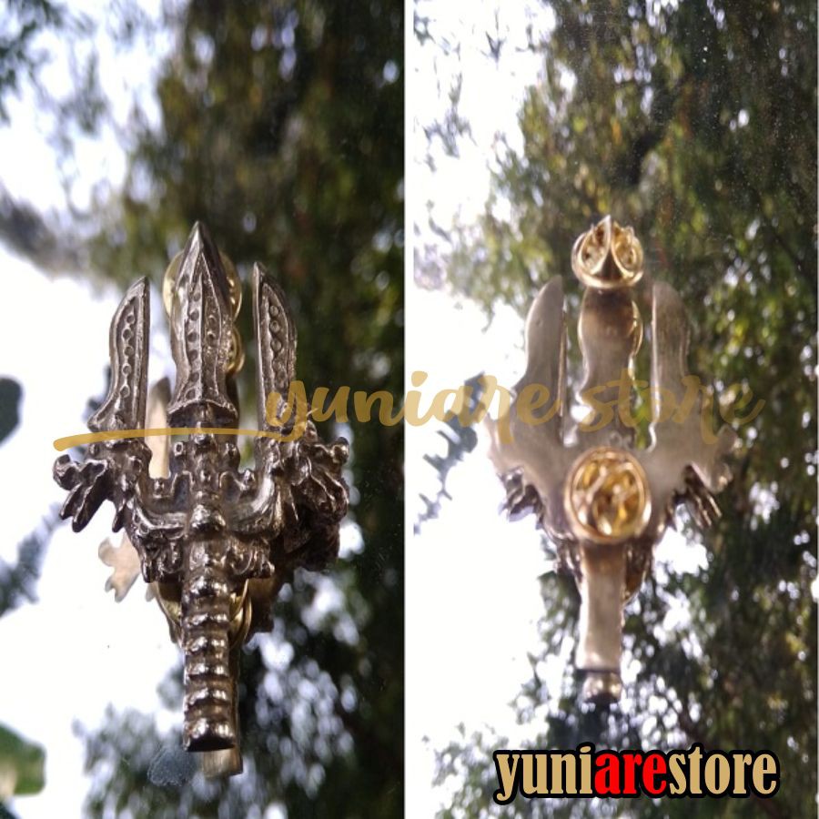 Pin Bros Kuningan Etnik Pataka Majapahit Naga Klasik Murah