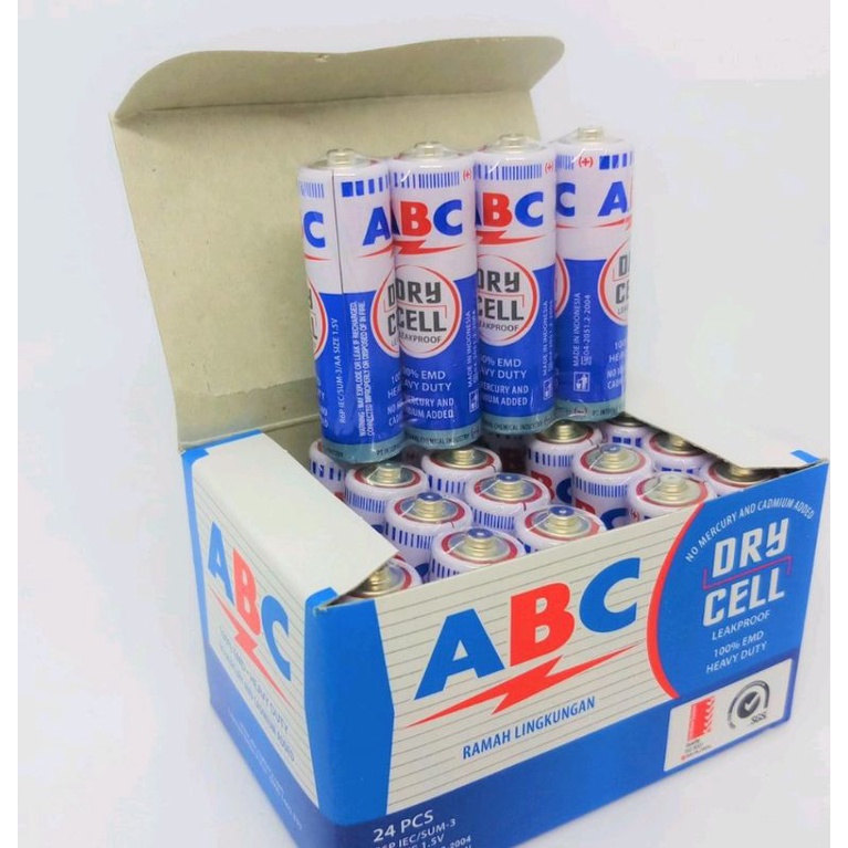 batre ABC biru ukuran A2 isi 12 dan 24 / baterai ABC biru a2