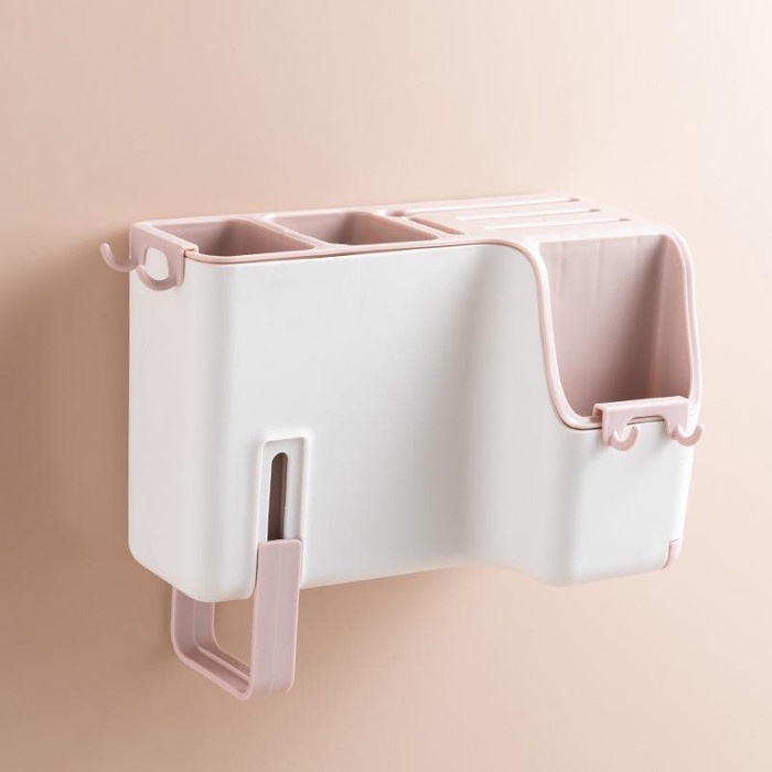 DAPUR PERALATAN DAPUR RAK TEMPAT MENYIMPAN SENDOK & SUMPIT- DITEMPEL PADA DINDING HR1851