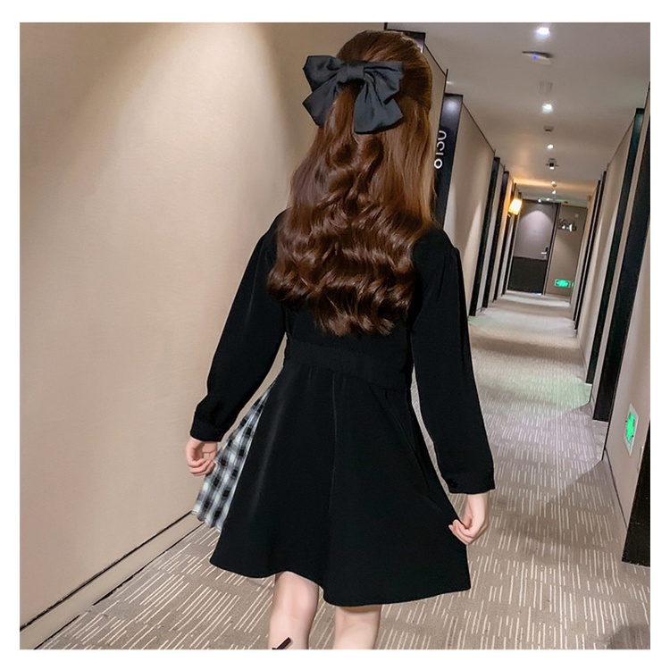 HAKU DRESS BLACK BAJU CASUAL ANAK CEWEK KOREA IMPORT REMAJA