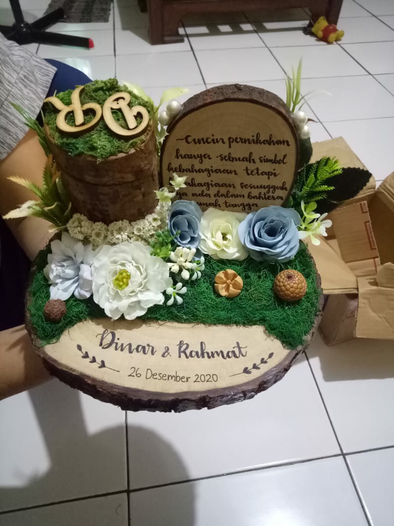 Tempat Cincin Dan Kalung Rustic Kayu Woodlog