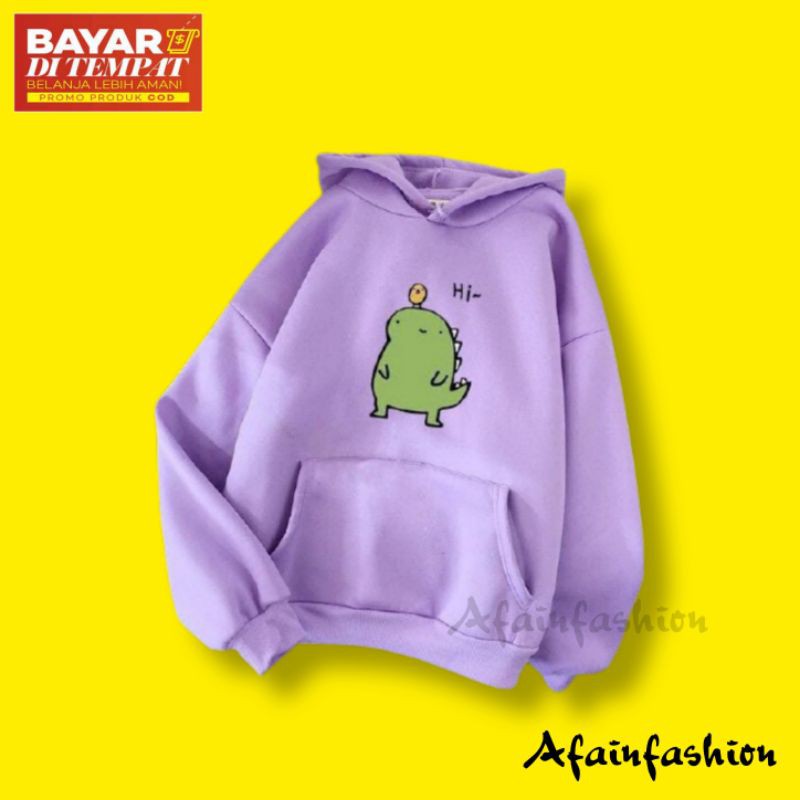 Sweater anak perempuan Hi Dinosaurus baju anak jaket anak cewek