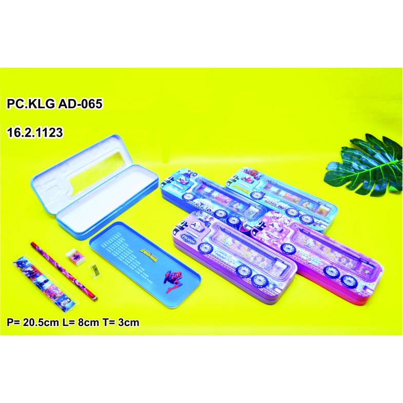 

TEPAK PENSIL ATK PENCIL CASE KALENG AD-065 SET