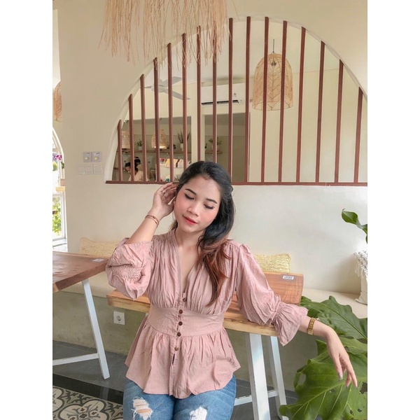 TOP LUNA BLOUSE LENGAN PANJANG