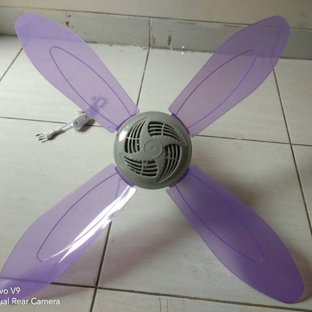 Kipas angin baling2 warna bening ugun /mini fan 28w