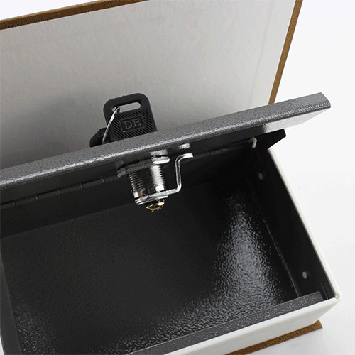 Security Dictionary Cash Jewelry Key Lock Book Storage L Size - Black