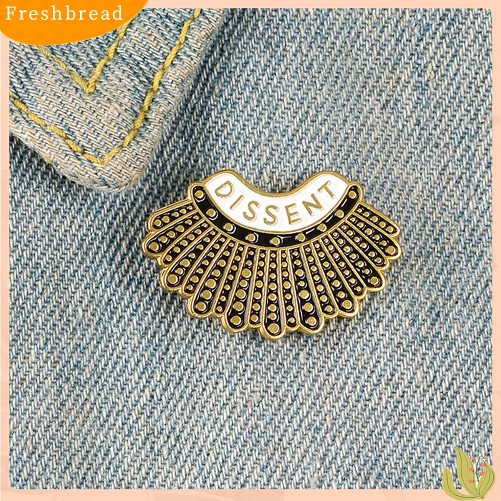 Terlaris Enamel Dissent Letter Design Feminism Shirt Brooch Pin Bag Decor Accessories