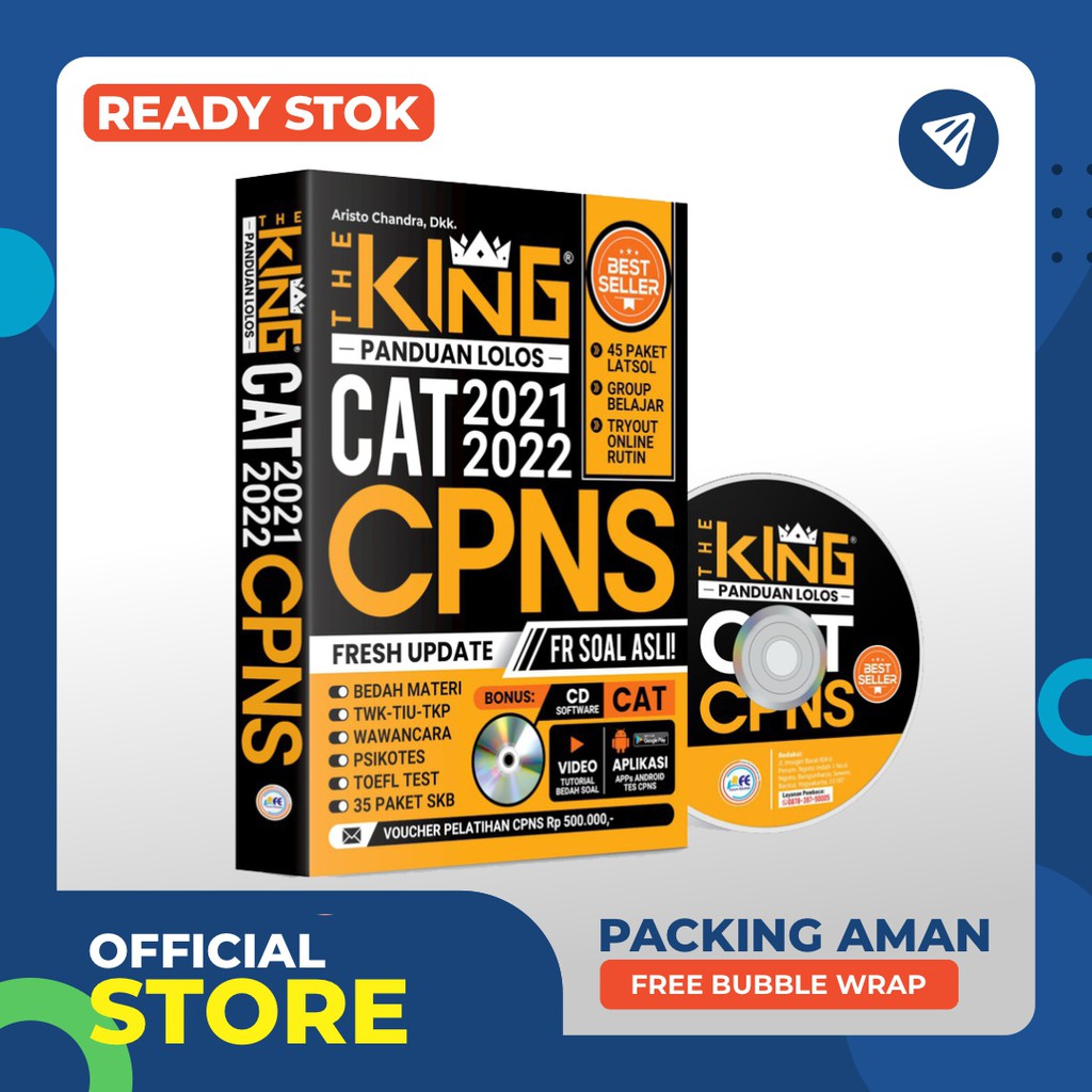 Buku Cpns 2021 2022 The King Panduan Lolos Cat Cpns Shopee Indonesia