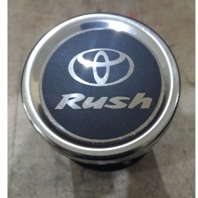 Buntut Knalpot Hitam Tulisan Logo Toyota All New Rush