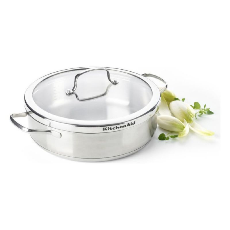 Kitchen Aid skillet kitchenaid stainless Steel skillet 26cm 3.6liter