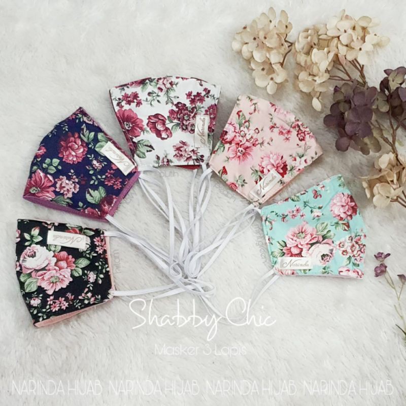 Masker Shabby Chic Mom &amp; Kids Original Narinda Hijab