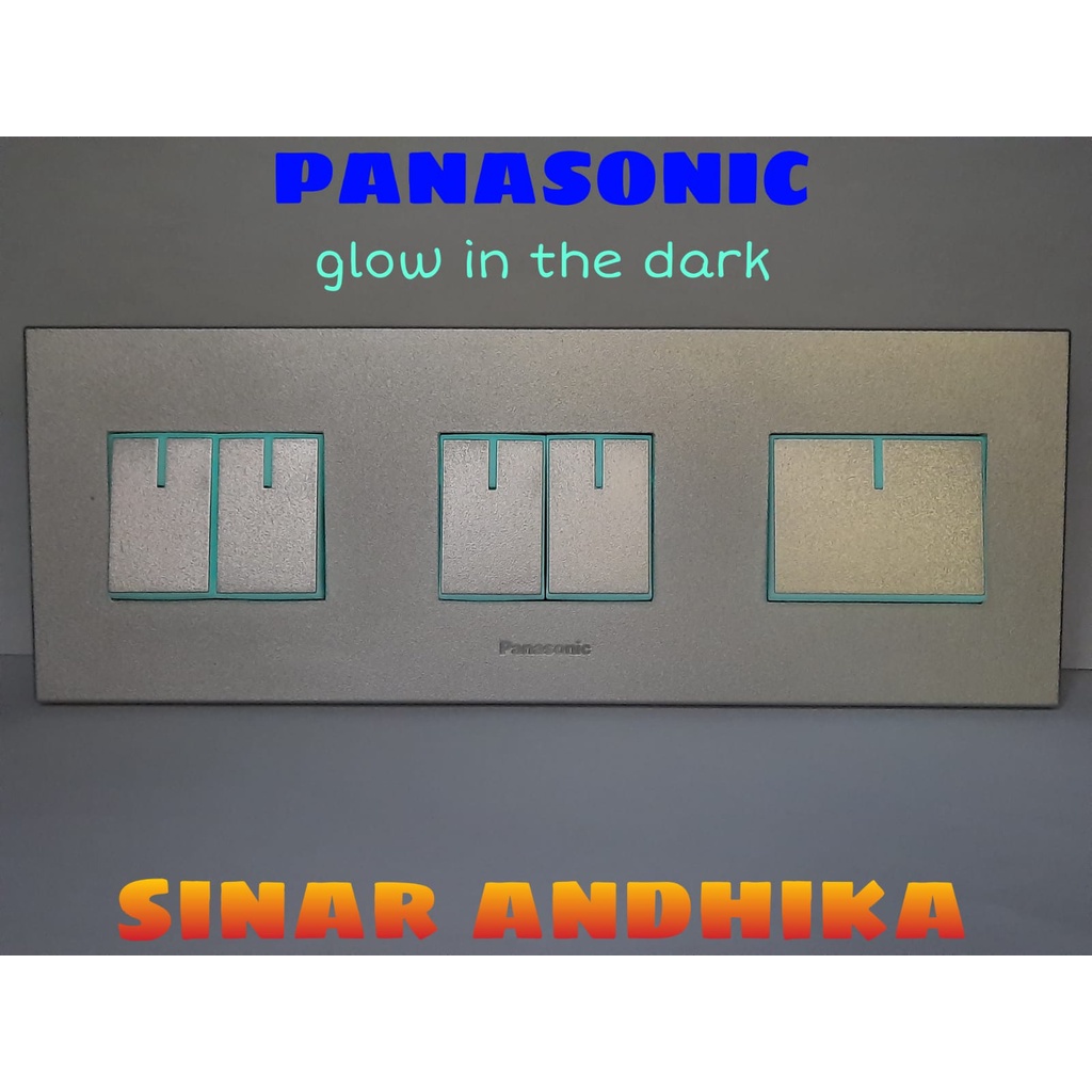 SAKLAR SERI KECIL DOUBLE + ENGKEL LEBAR SILVER STYLE E PANASONIC WESJ 78069MWS 313141MWS