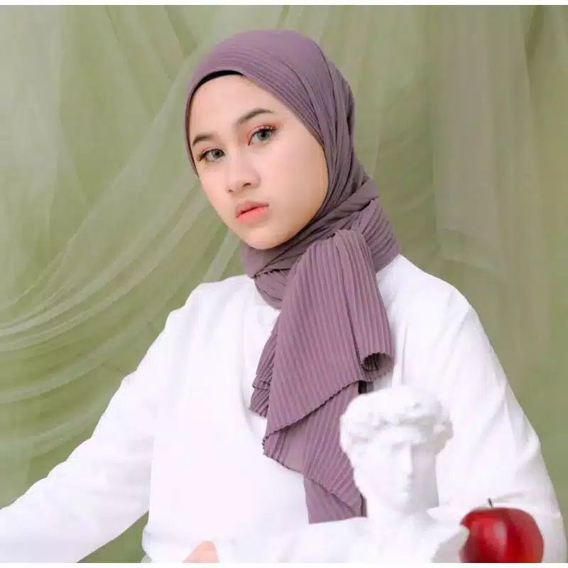 UDM HIJAB PASHMINA PLISKET / PLISKET FULL TANPA GARIS TENGAH / PASHMINA  / HIJAB MURAH /COD