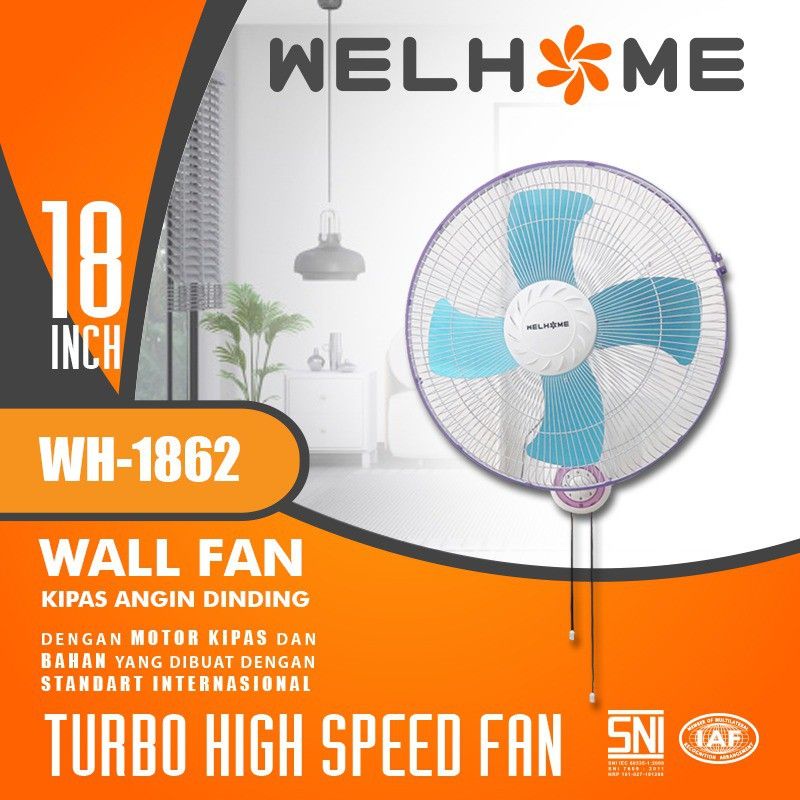KIPAS DINDING BESI 18 IN WELHOME 1862