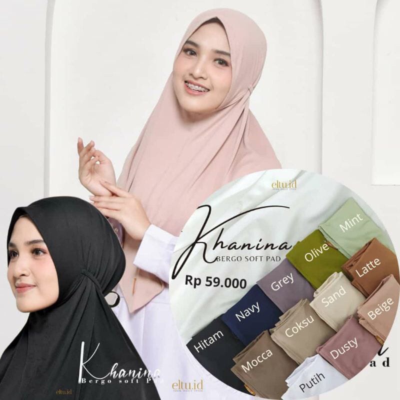 JILBAB INSTAN KHANINA BERGO BY ELTU
